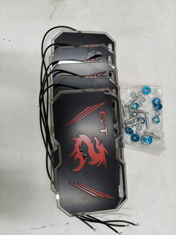 Педаль светящаяся номерной знак