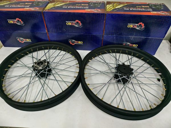 Диск  спицы передний 19*1,85 для  эндуро DB кросс подшипник 6201