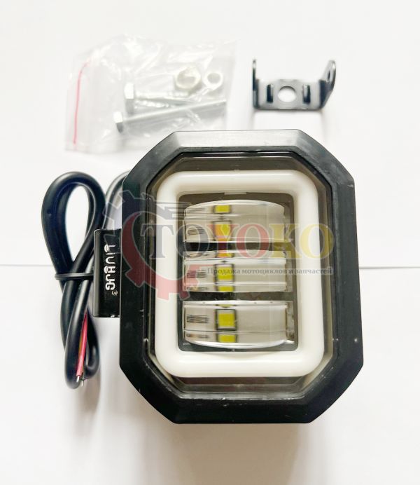 Дополнительные фара квадратный  Белый